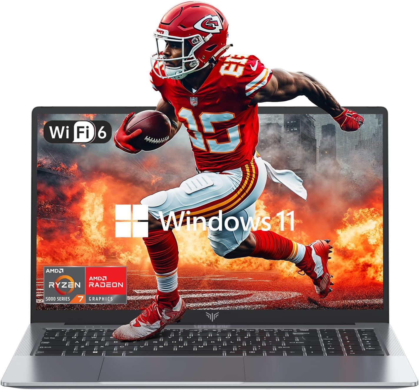 KAIGERR Gaming Laptop 15.6-inch AMD Ryzen-7 5700U 16GB DDR4 512GB