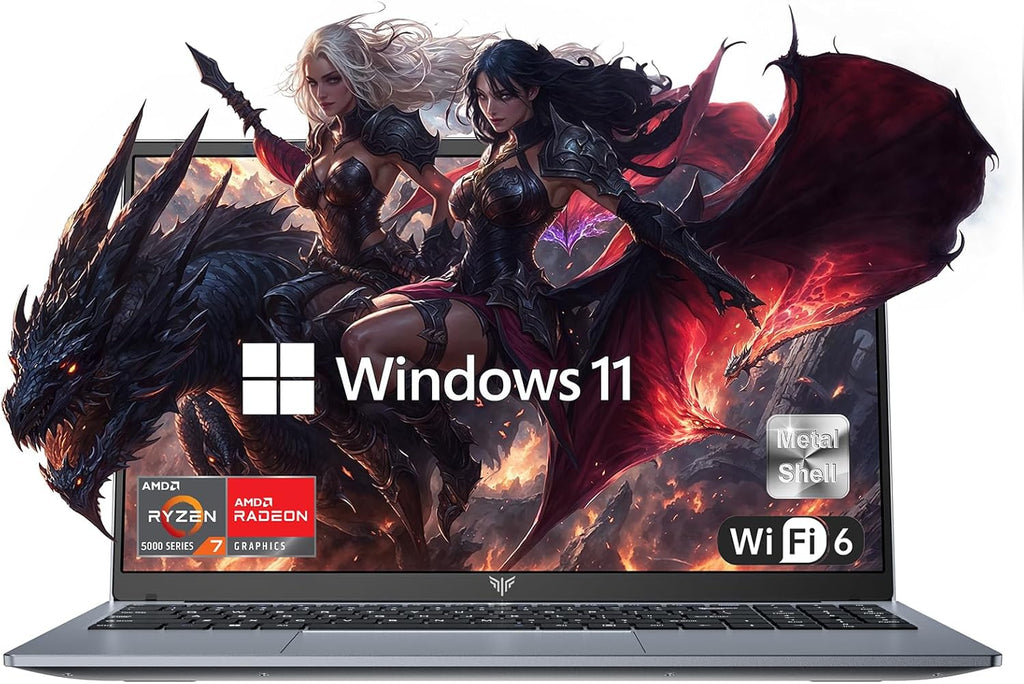 MALLRACE Laptop Computer,15.6'' FHD Display Laptop with AMD Ryzen 7 5825U Processor.
